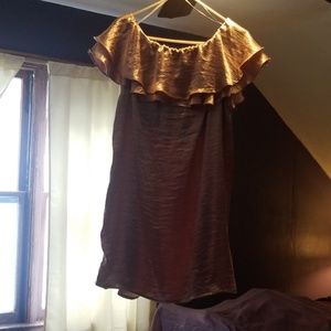 Pink crushed velvet dress